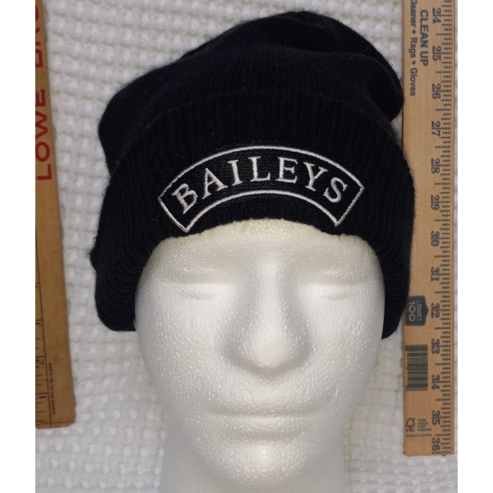 Baileys Irish Cream Black Knit Beanie Cap Ski Snowboard Warm Hat RN 96864